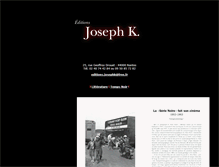 Tablet Screenshot of editions-josephk.com
